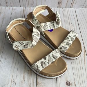 Lucky Brand Idenia Wedge Sandal Size 8.5